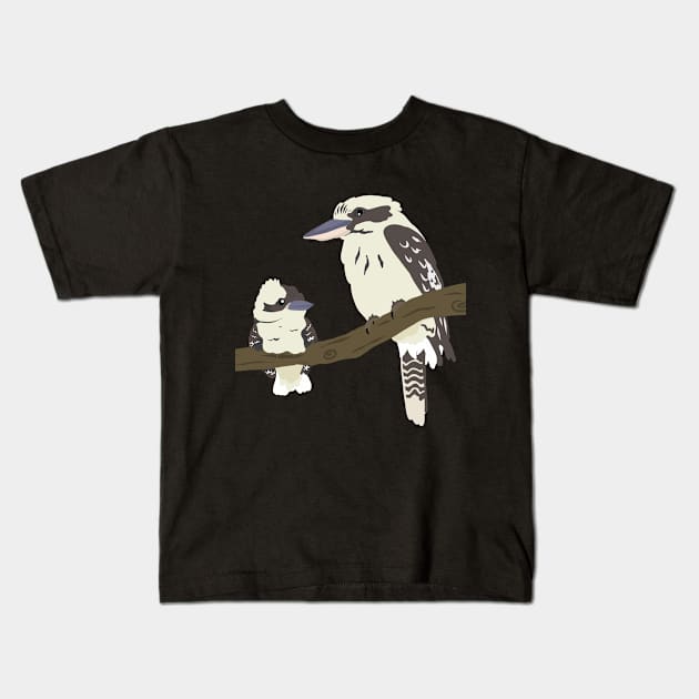 Kookaburras Kids T-Shirt by Tilly-Scribbles